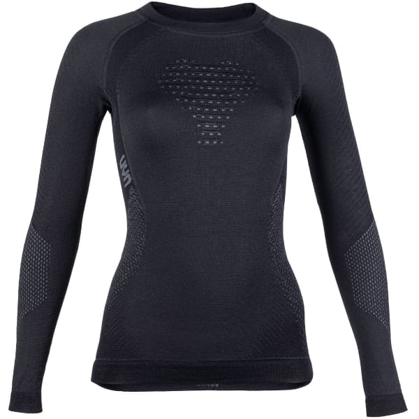 T-shirt thermique UYN LADY FUSYON UW SHIRT LG SL BLACK/ANTHRACITE/ANTHRACITE