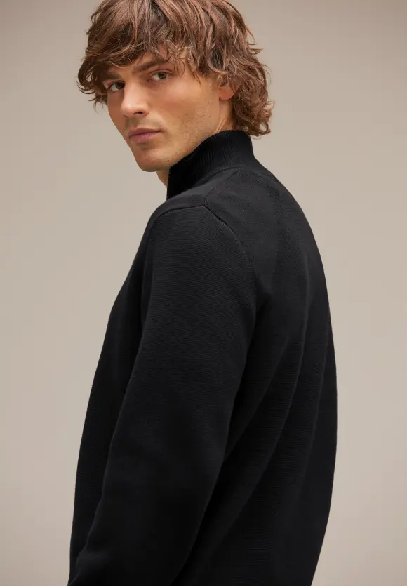 Troyer Strickpullover - Black