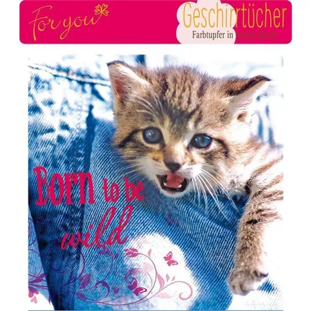 Eigenart For you Geschirrtuch Microfaser Born to be wild