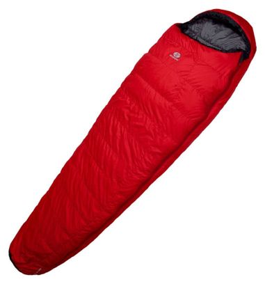 Sac de couchage momie SirJoseph trekking Rimo III 600-gauche 190 cm-Rouge