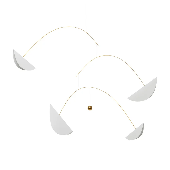 Flensted Mobiles - Life & Thread Mobile, weiss / gold
