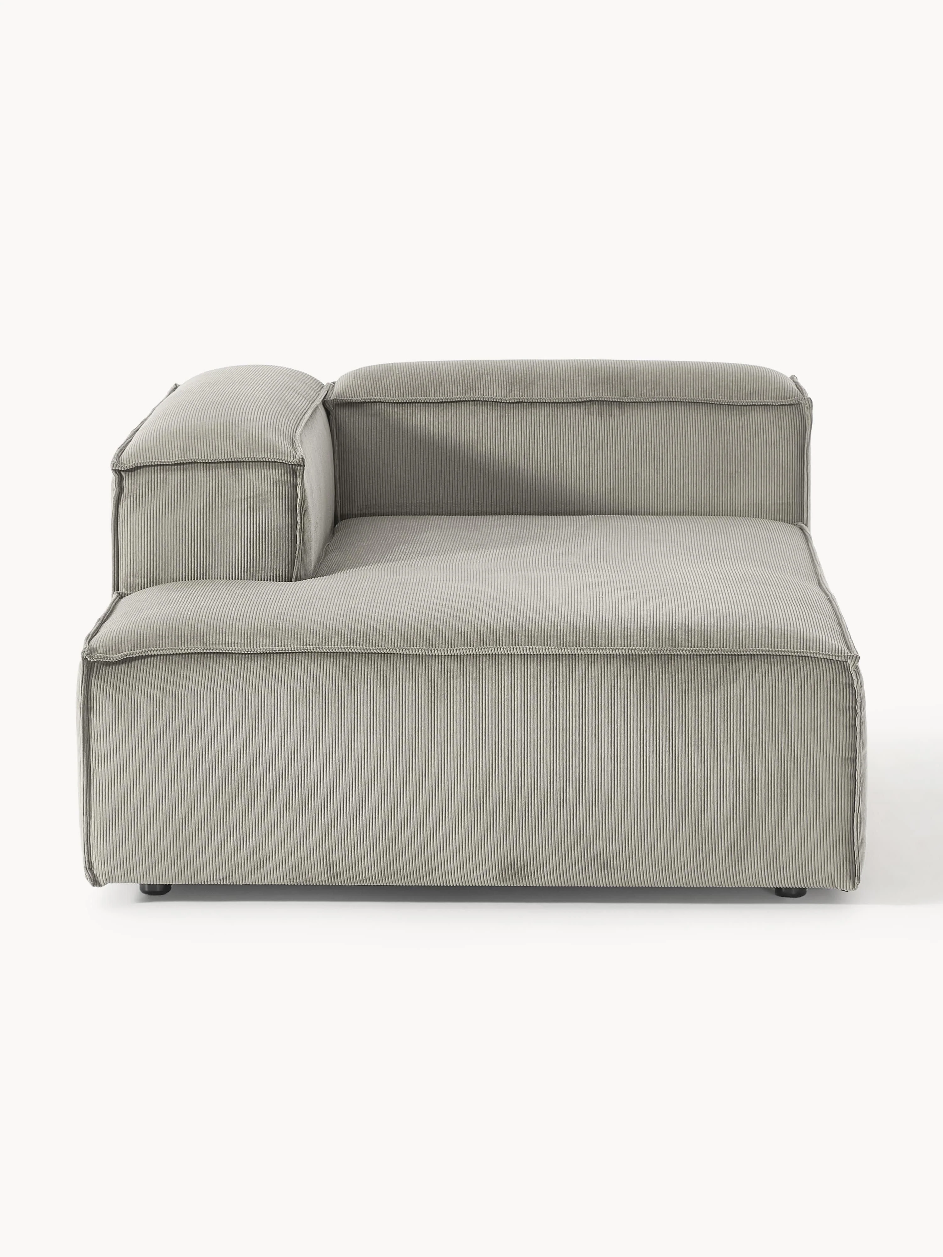 Chaise longue hoekmodule Lennon van corduroy
