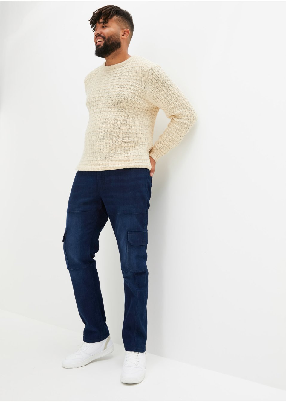 Jean thermo cargo Slim Fit, Straight