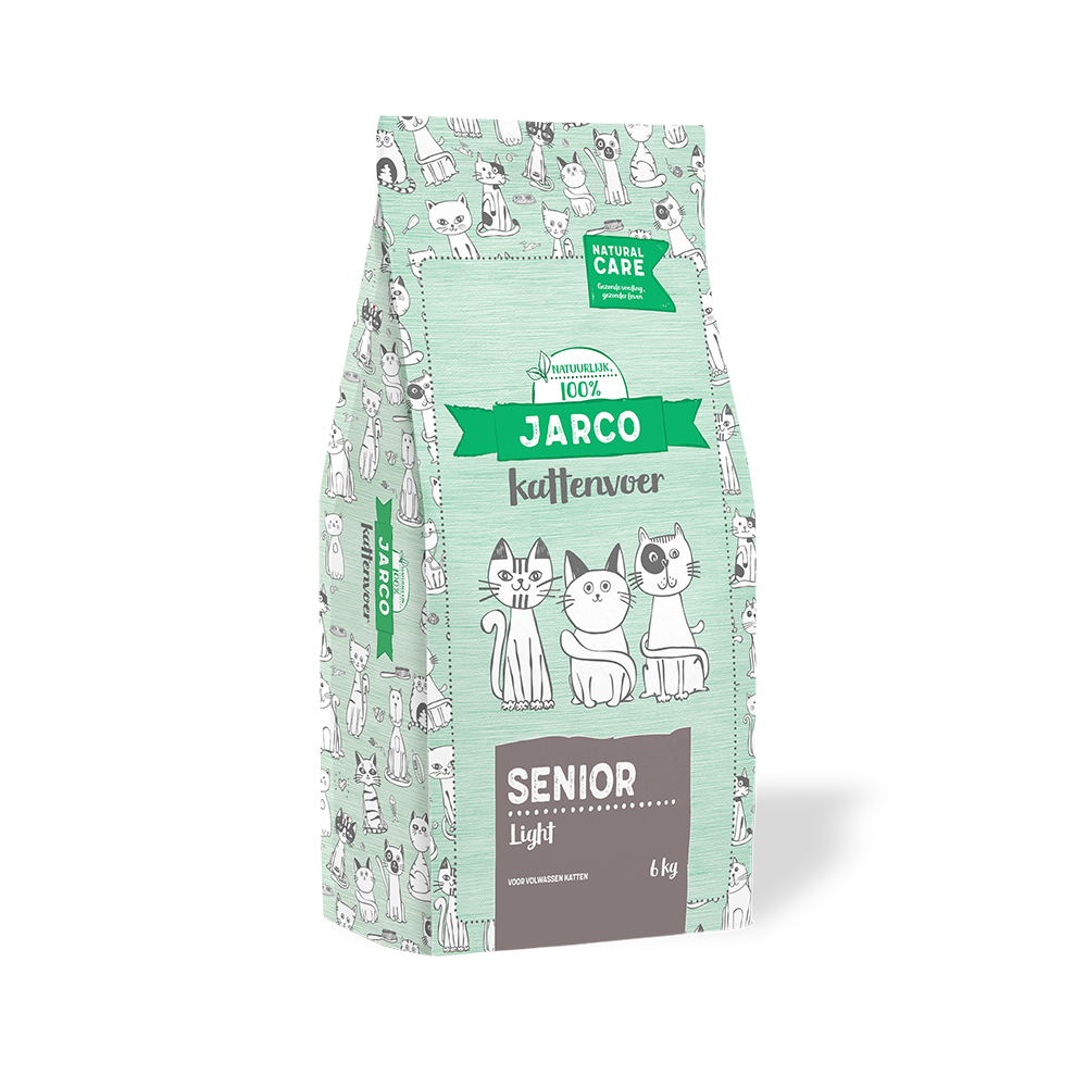 Jarco Natural Senior Light - Kattenvoer - 6 Kilogram - gevogelte