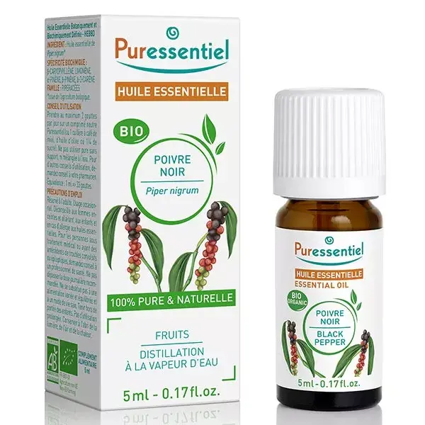 Óleo Essencial de Pimenta Preta Orgânica Puressentiel 5ml