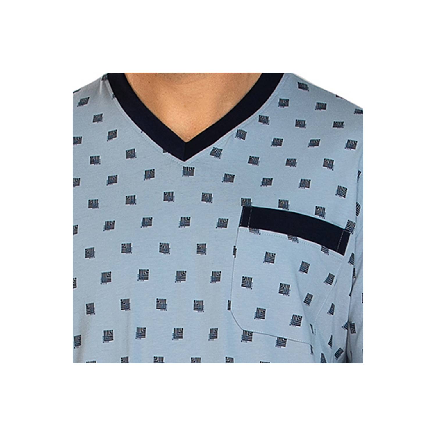 Comte Single-Jersey Herren-Nachthemd