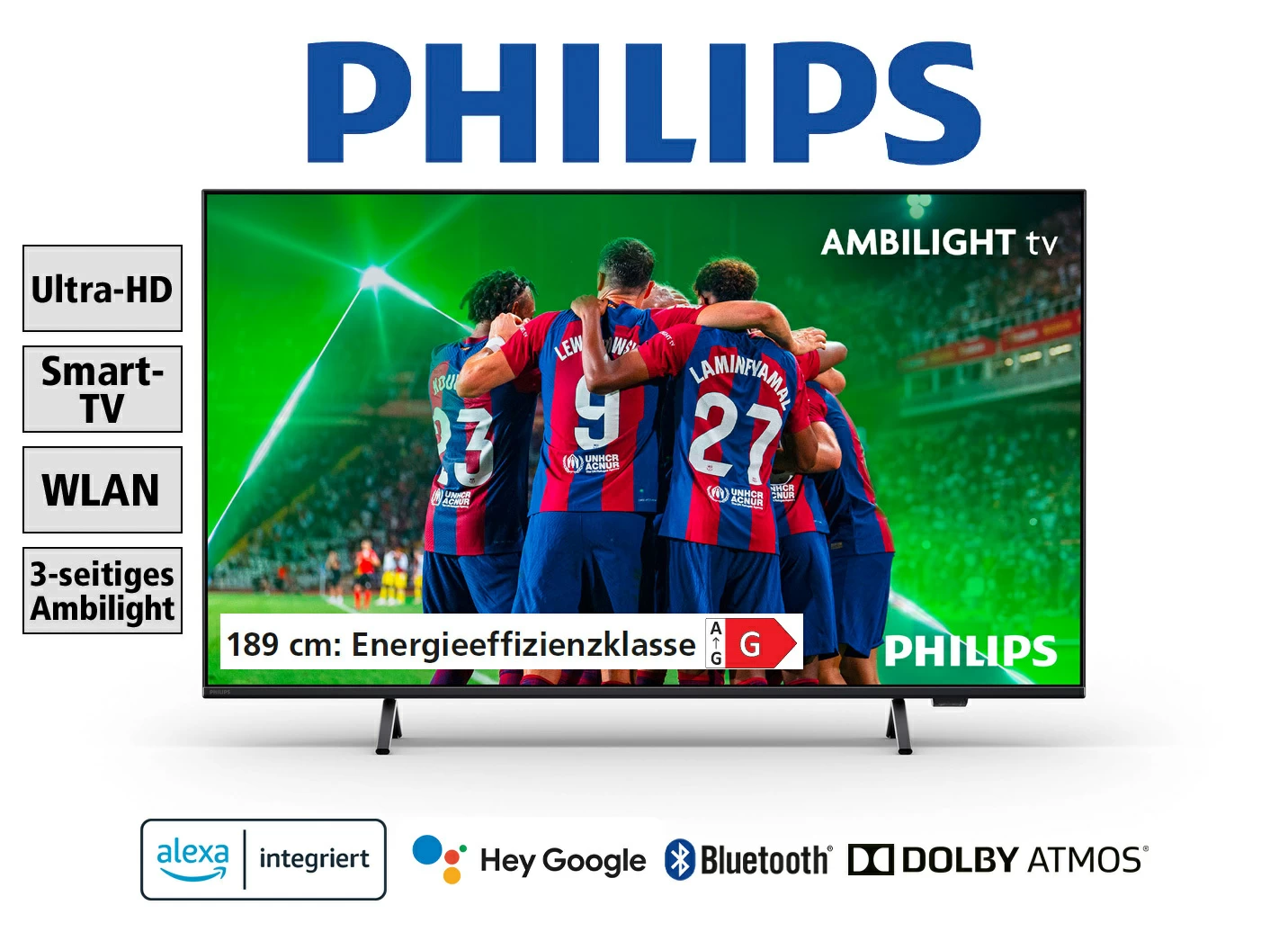 Philips PUS8309/12 4K-Ultra-HD-Ambilight-LED-Fernseher