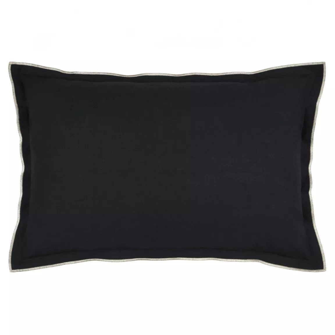 Coussin rectangulaire coton (40 x 60 cm) Helios Noir