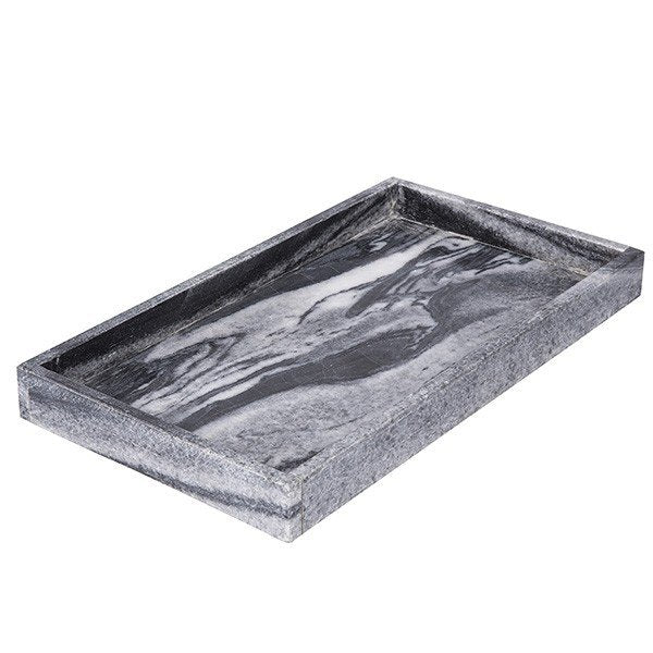 Bahne Interior  Marmorbakke, grå - 40x22 cm