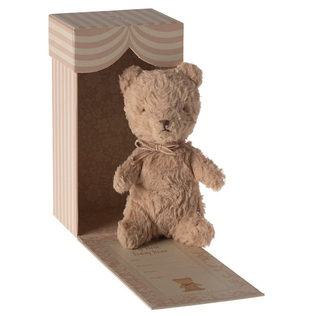 Maileg knuffelbeer my first teddy - powder - 19 cm