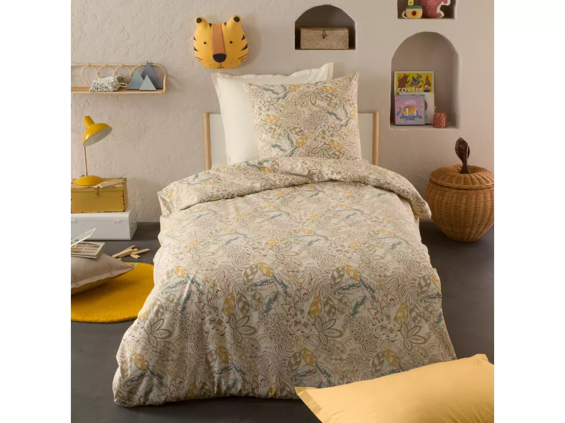 Housse de couette 200x200 cm coton SACHA écru Naturel