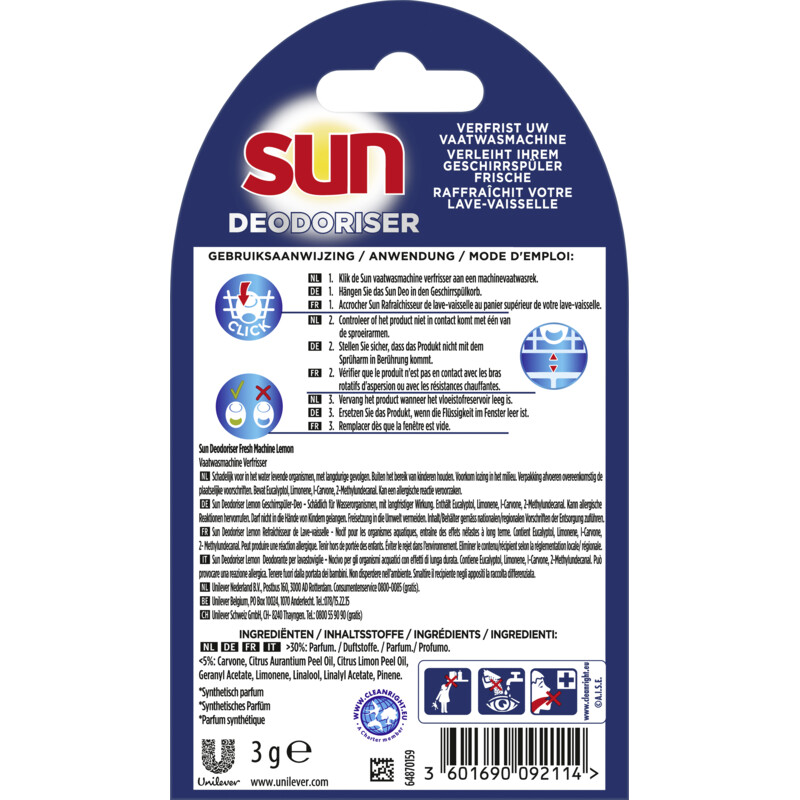 Sun Vaatwasmachine verfrisser citroen