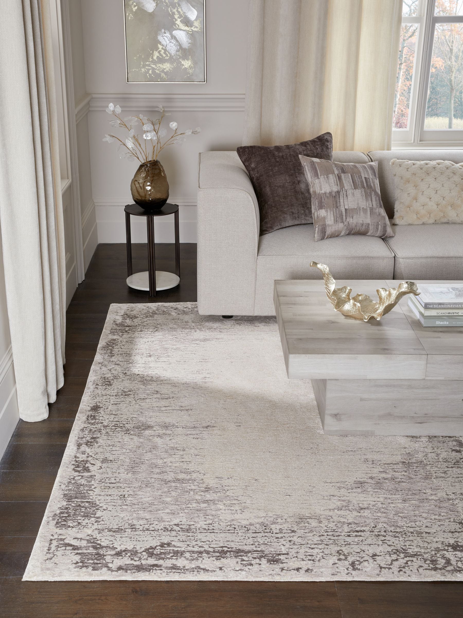 Abstract Border Rug