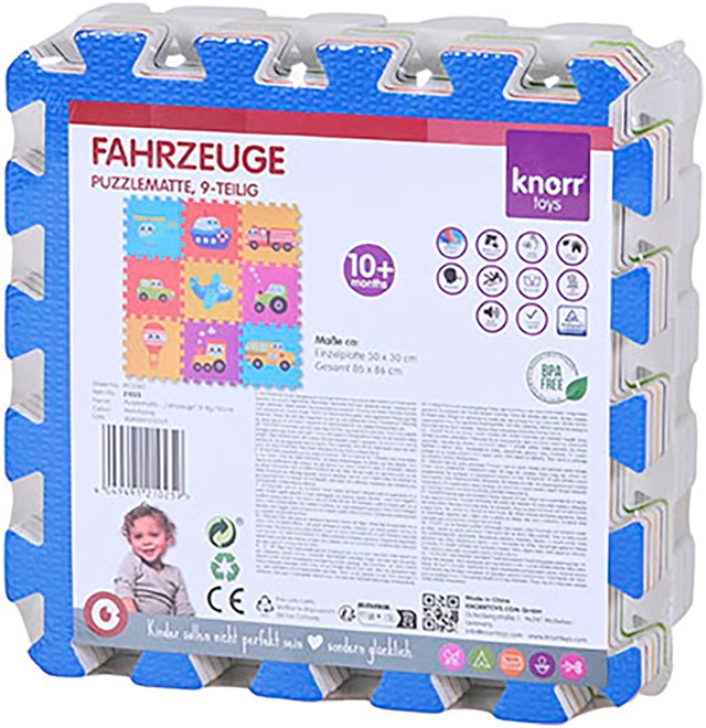 Knorrtoys® Puzzle »Fahrzeuge« Puzzlematte, Bodenpuzzle