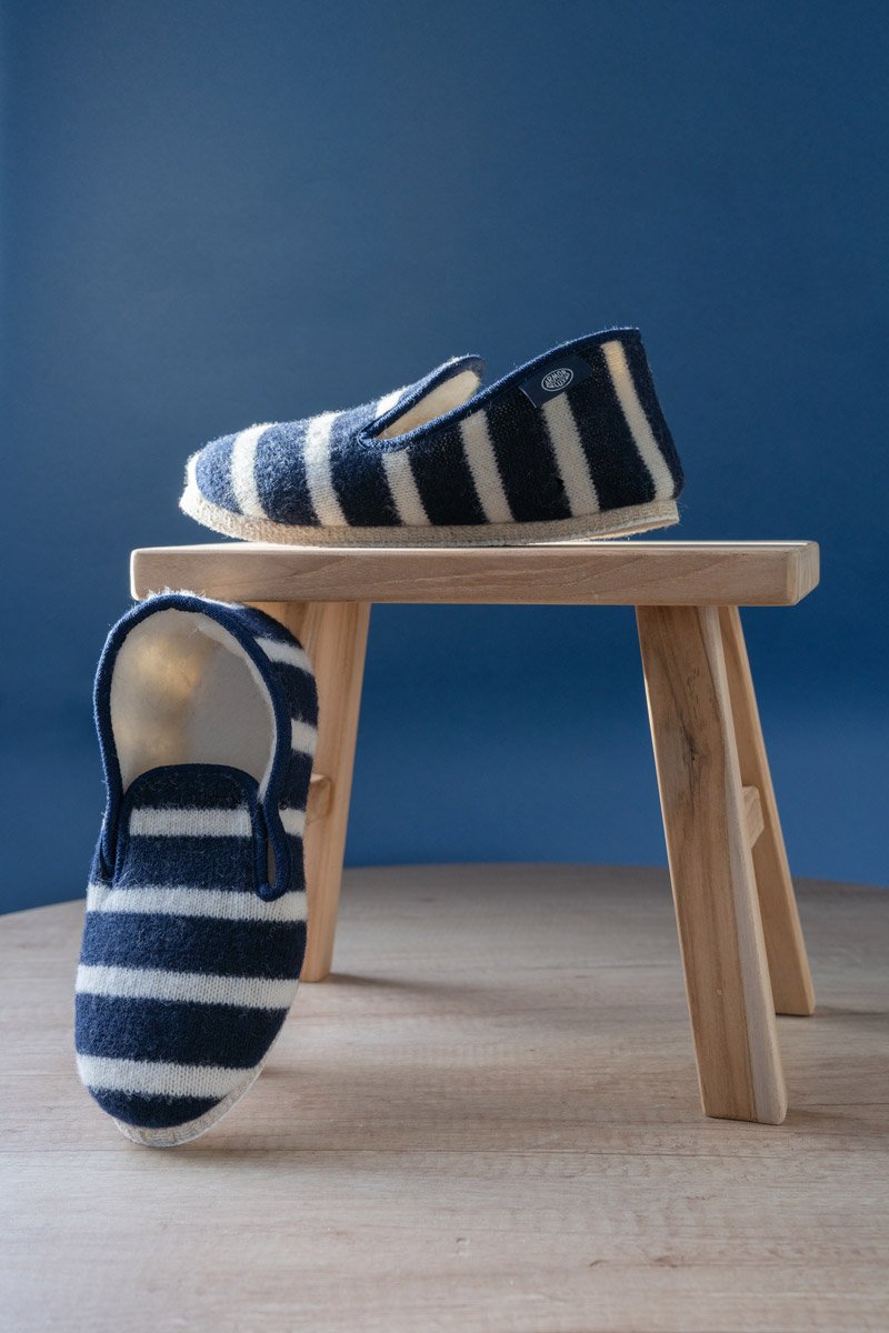 Chaussons rayés 