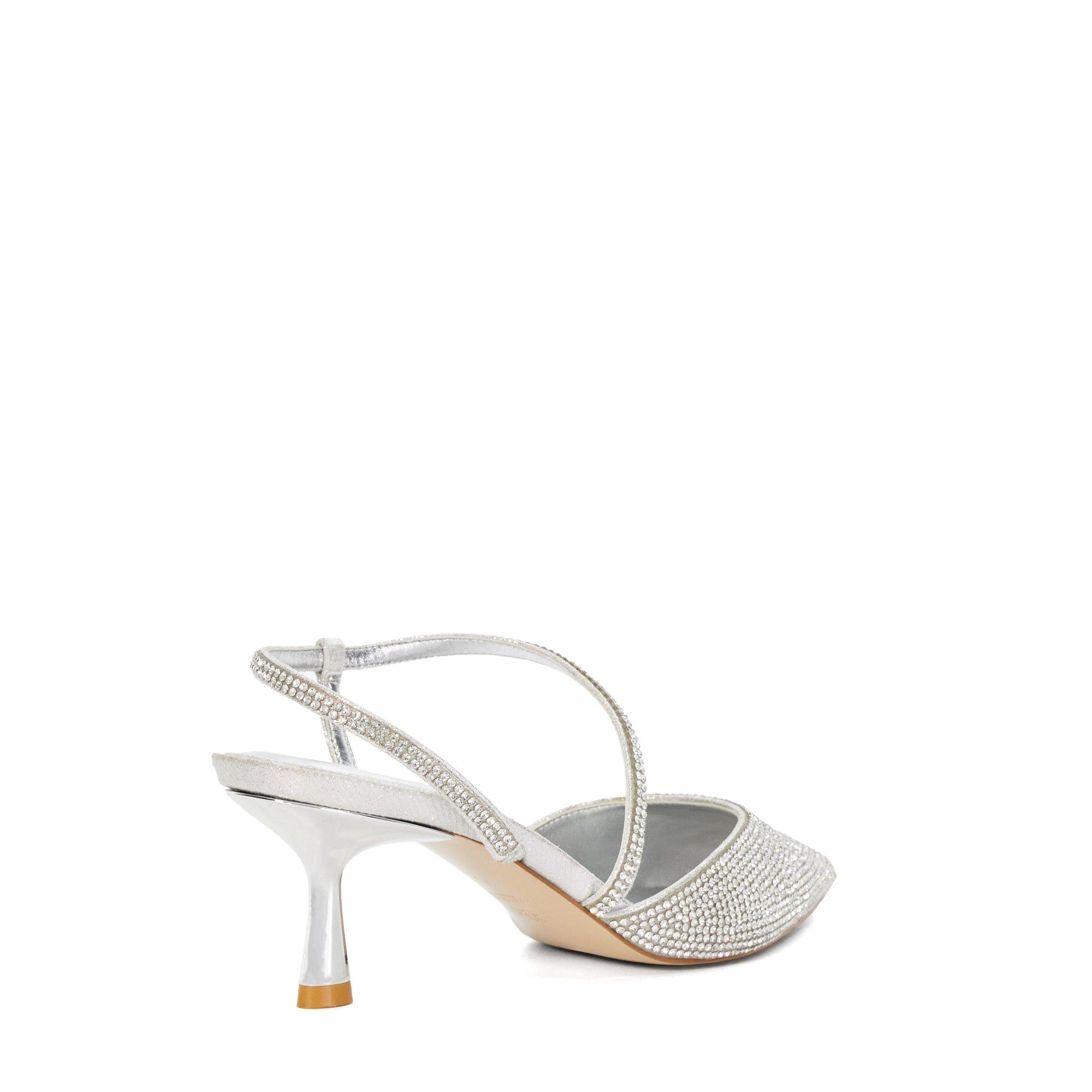 Dune London Hotfix Kitten Heel Slingbacks