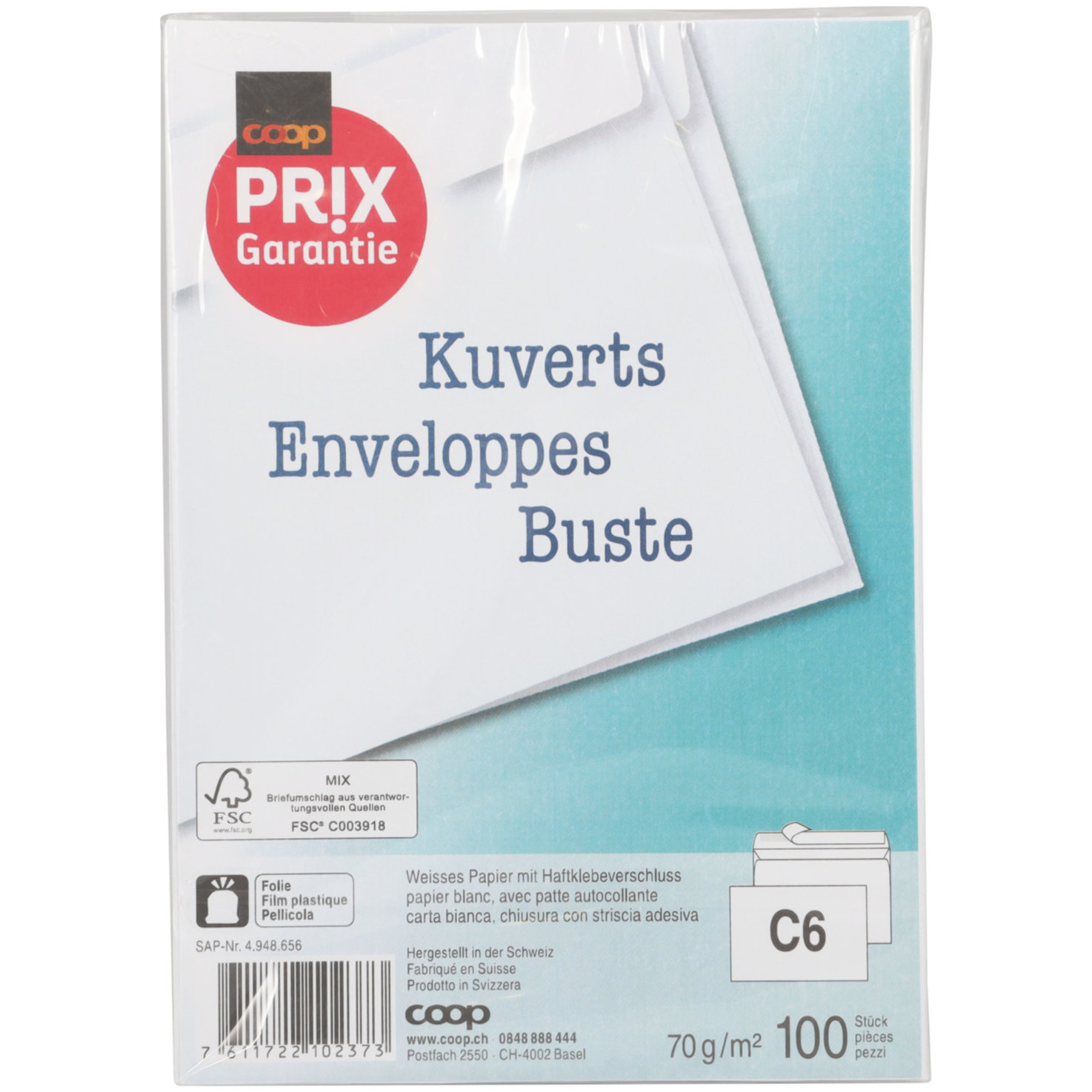 Prix Garantie Kuvert C6 100 Stück