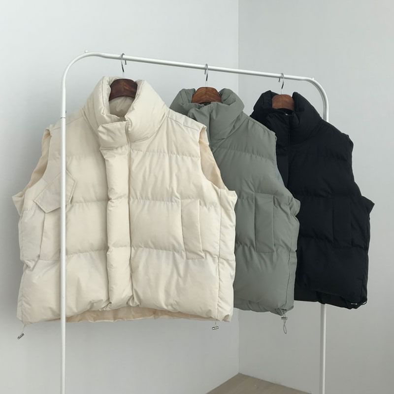 Coris - Gewatteerd vest met kraag