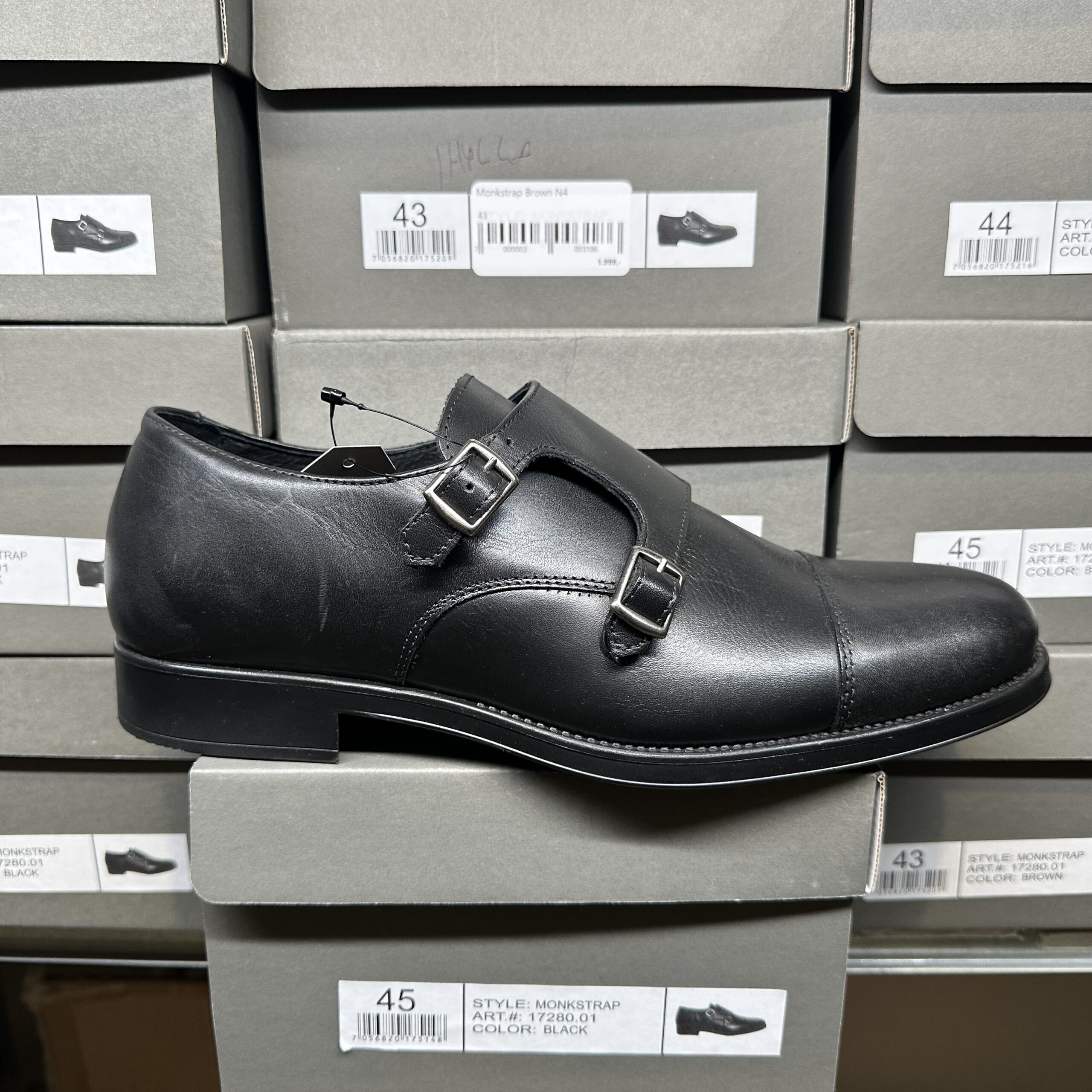 Gregers - Monkstrap Black