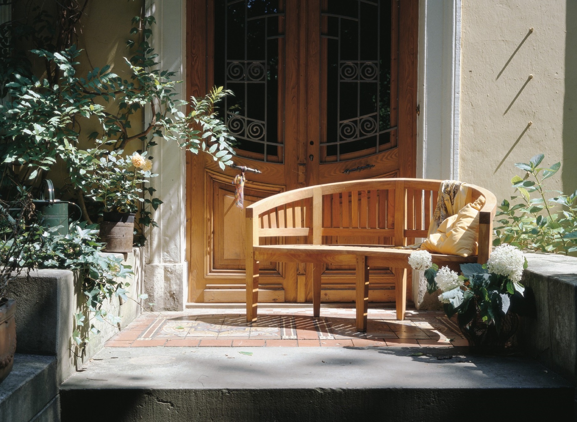 Teak-Rundbank 'Marstrand', natur, B 151 cm, L 55 cm, H 86 cm günstig bestellen
