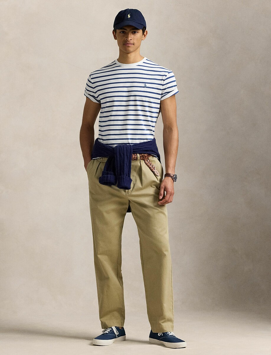 POLO RALPH LAUREN<br>Camiseta de manga curta, modelagem slim personalizada