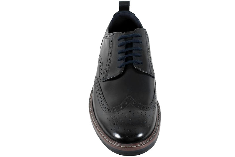 CLARKS ALDWIN LIMIT SKO I MARINEBLÅ SKIND