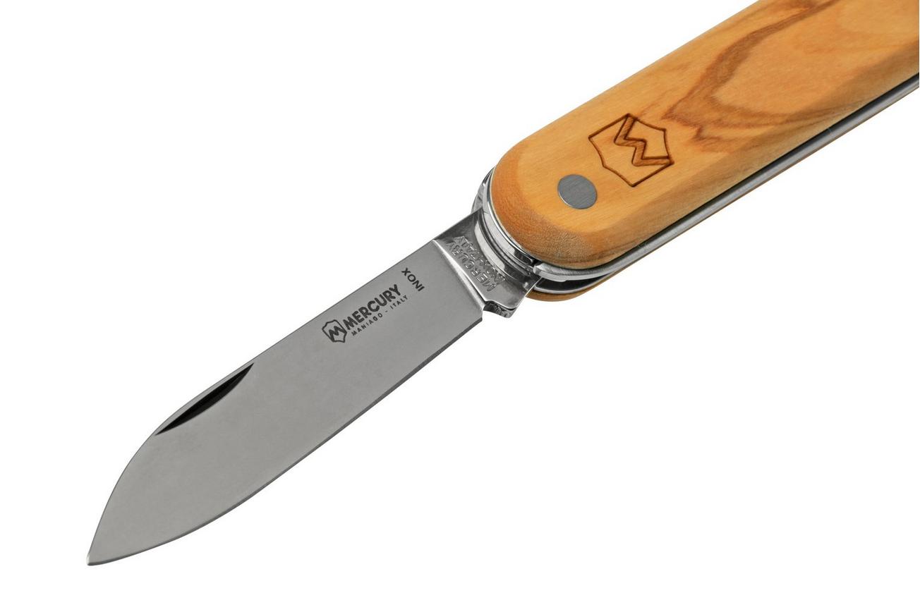 Mercury Multi-Tool Knife 913-2SLC Olive Wood, 2 functies, zakmes