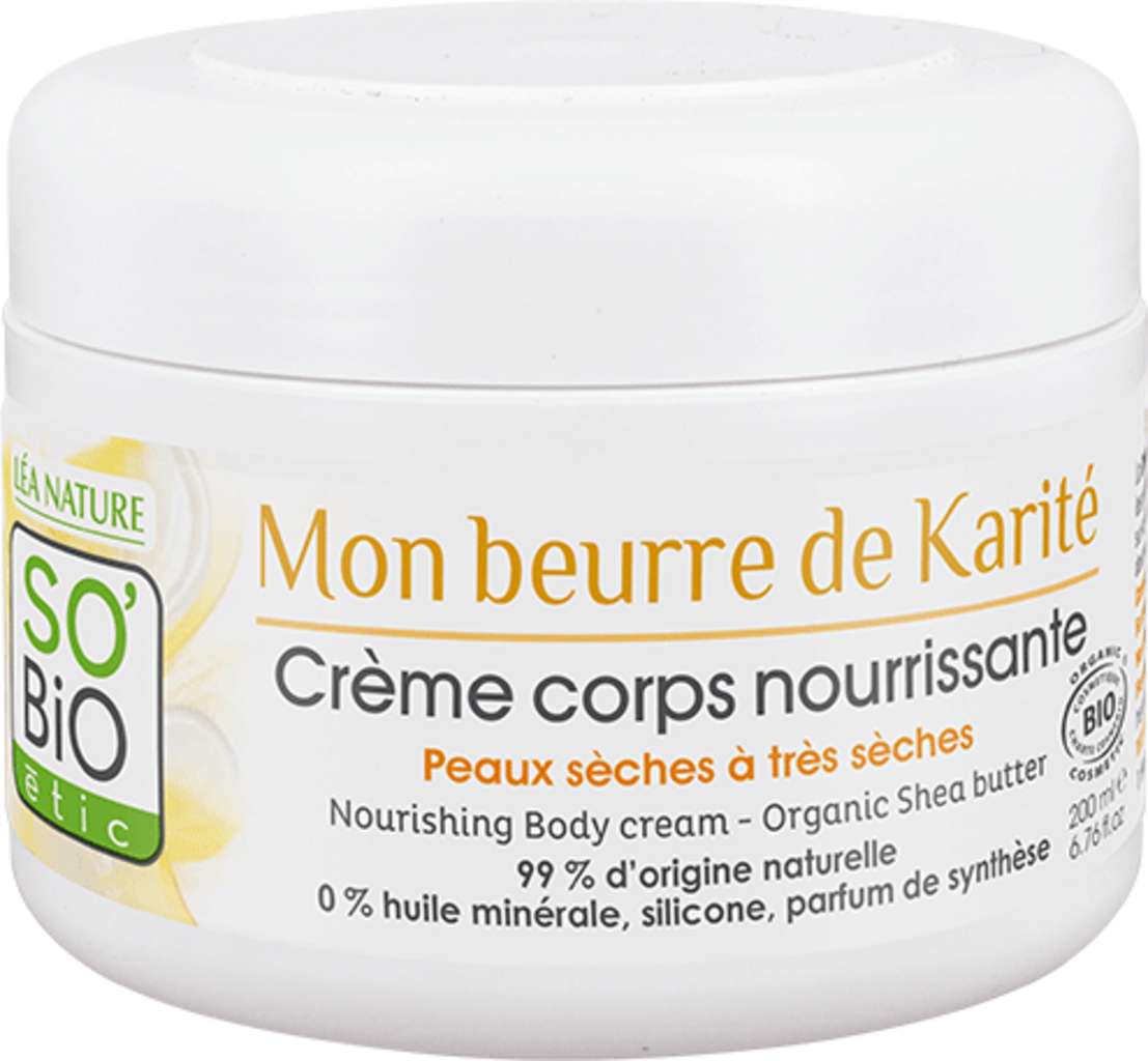 LÉA NATURE SO BiO étic  Nährende Körpercreme Sheabutter, 200 ml