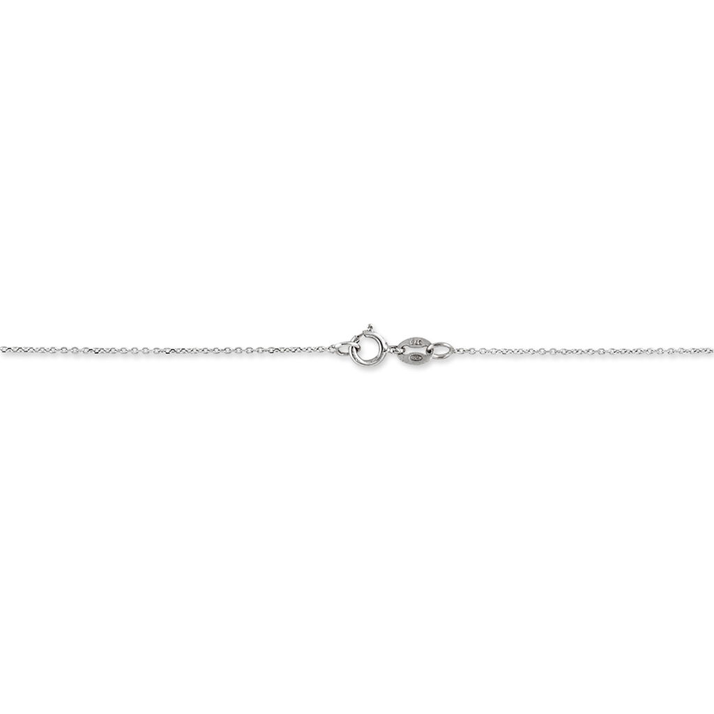 Collier Adham Or Blanc Oxyde De Zirconium