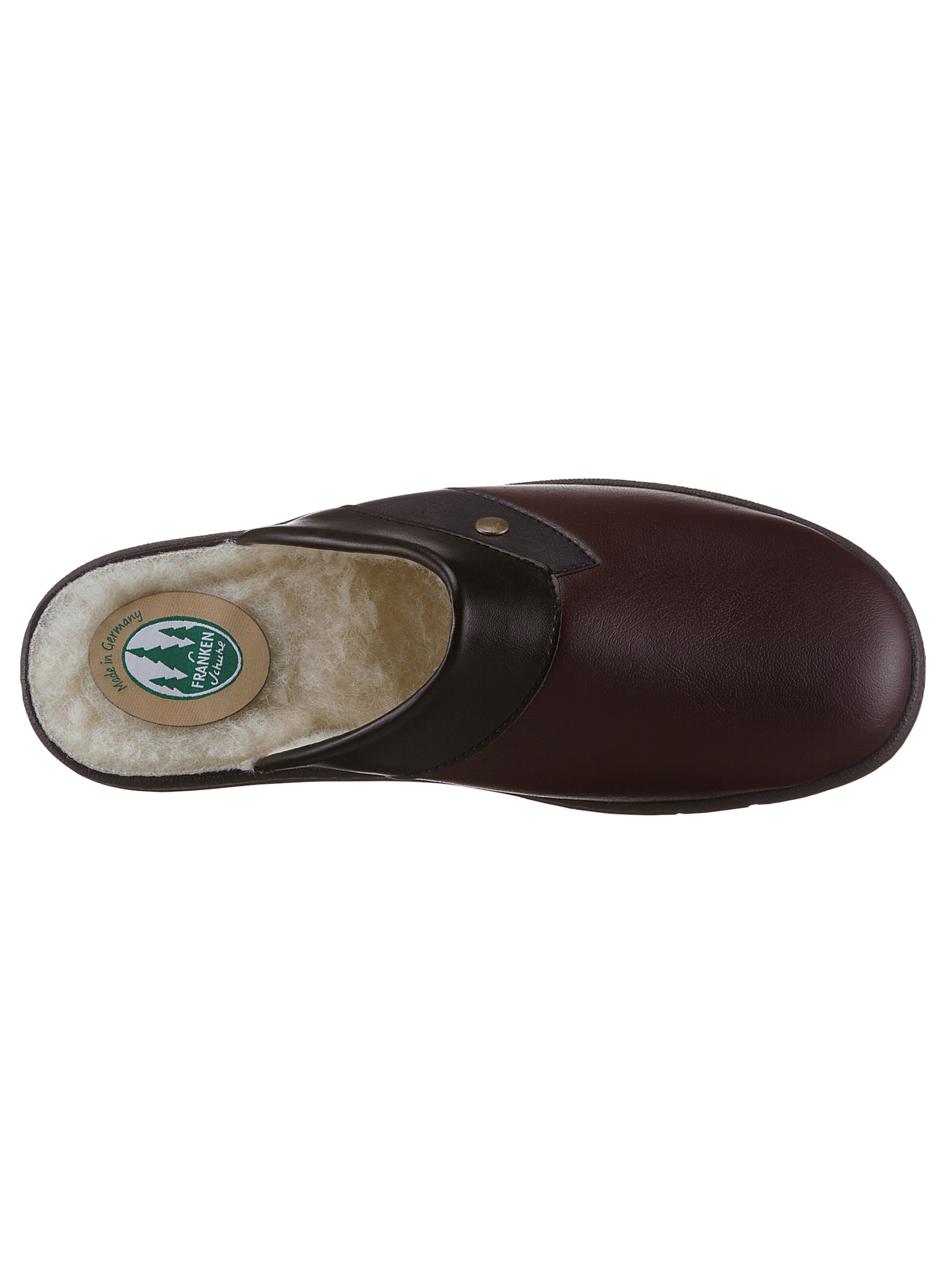Pantoffel in bordeaux