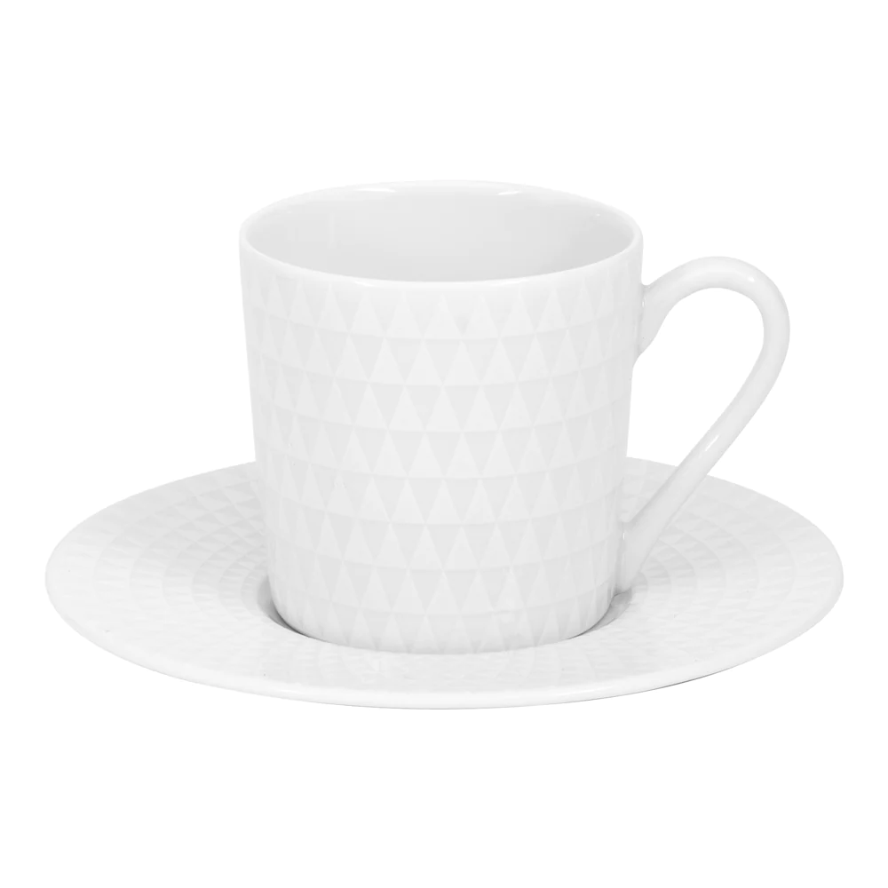 Tasse à café et sa sous-tasse Nymphea 12 cl (lot de 6) Table passion