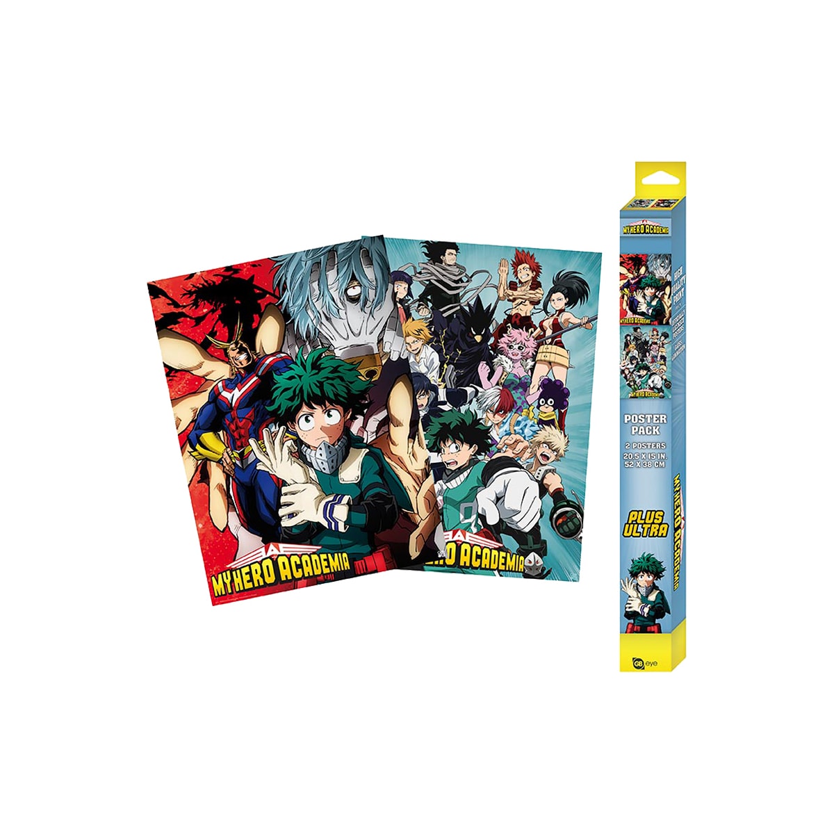 GB eye My Hero Academia sett med to plakater