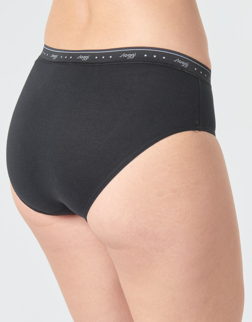 Sloggi  - SHIRT MIDI X2 - Noir
