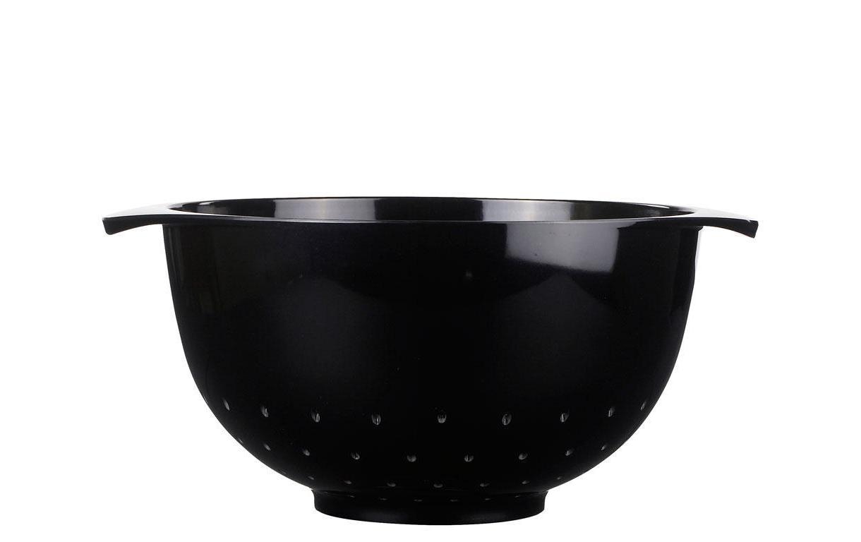 Abtropfsieb Margrethe 4 l, SchwarzSchwarzes Löchersieb