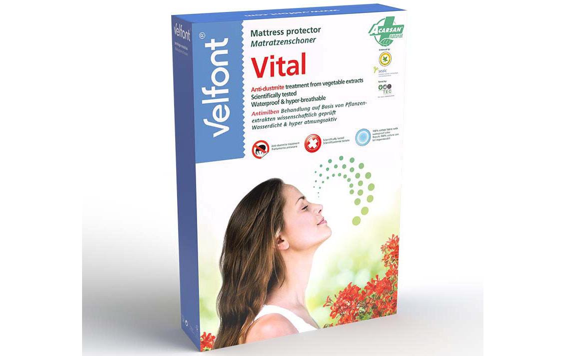 Fixmolton Acarsan Vital 90 x 200 cm, WeissMatratzenschoner Antimilben