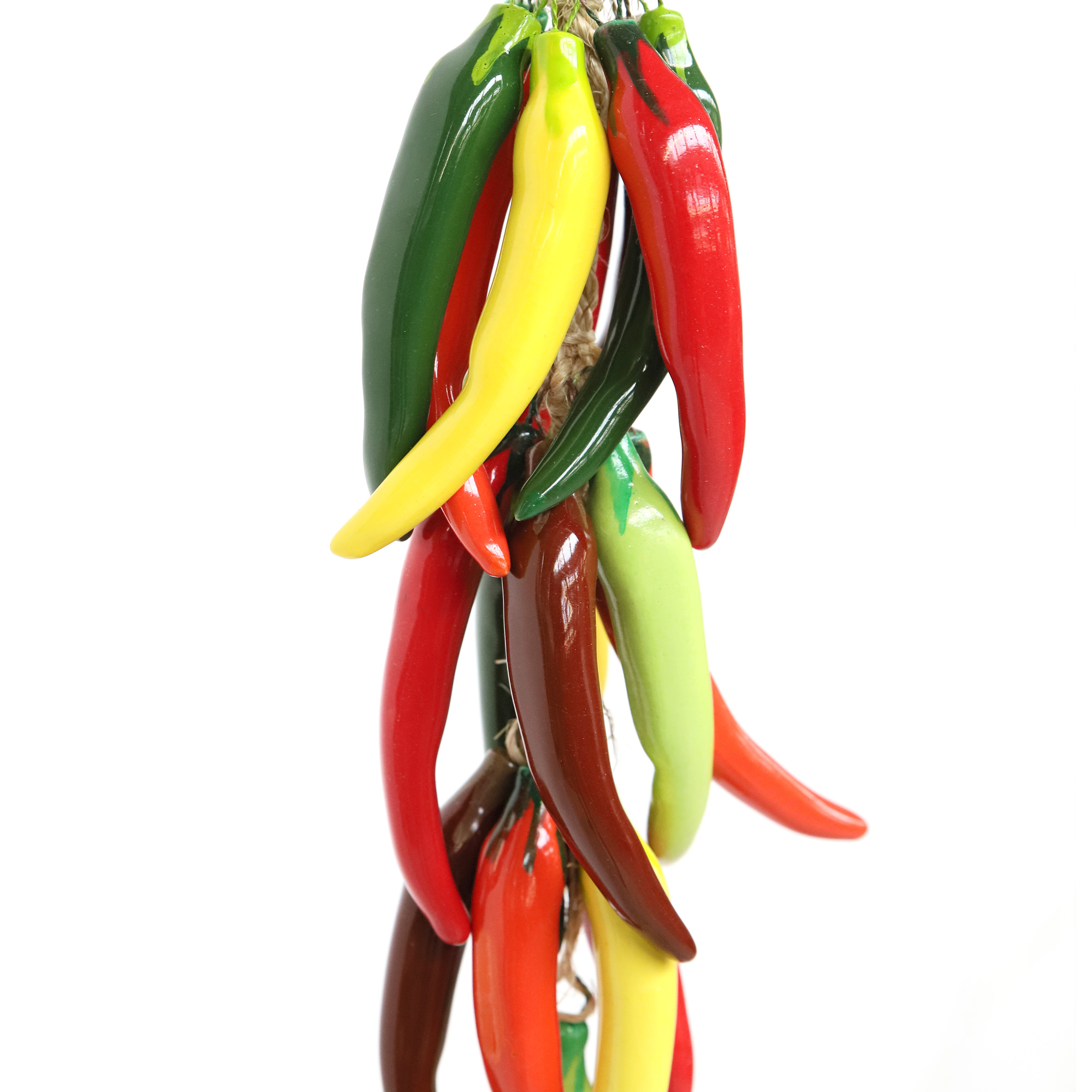 19er Peperoni-Zopf aus Keramik, multicolor, H 43 cm, B 10 cm, L 10 cm von fischer's lagerhaus