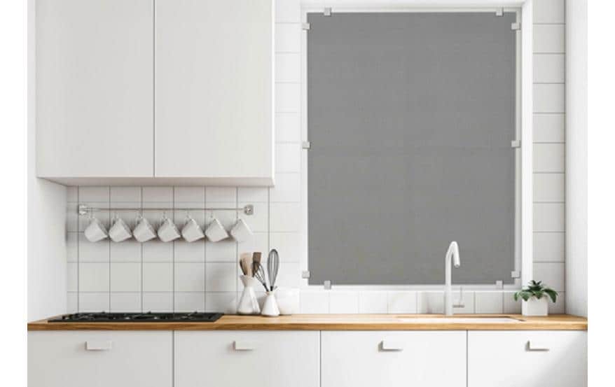 Screen-Hitzeschutz Outdoor, Grau, 40 x 80 cmModerner Outdoor-Hitzeschutz