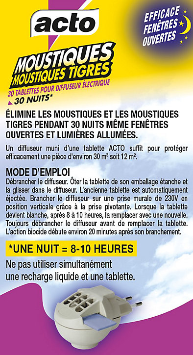 30 tablettes anti-moustiques