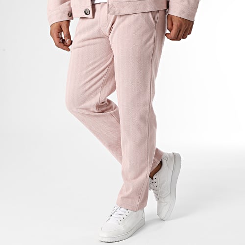 Ensemble Veste Et Pantalon Rose Chiné