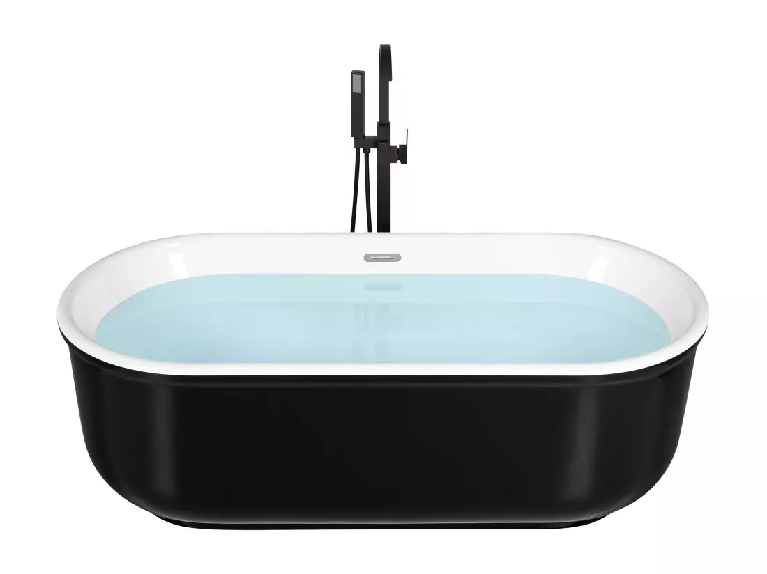 Baignoire îlot noire 170 x 80 cm PINEL
