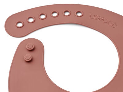 LIEWOOD Tilda  Mønstret Smekke Silikon 2-Pack, Horses/Dark Rosetta