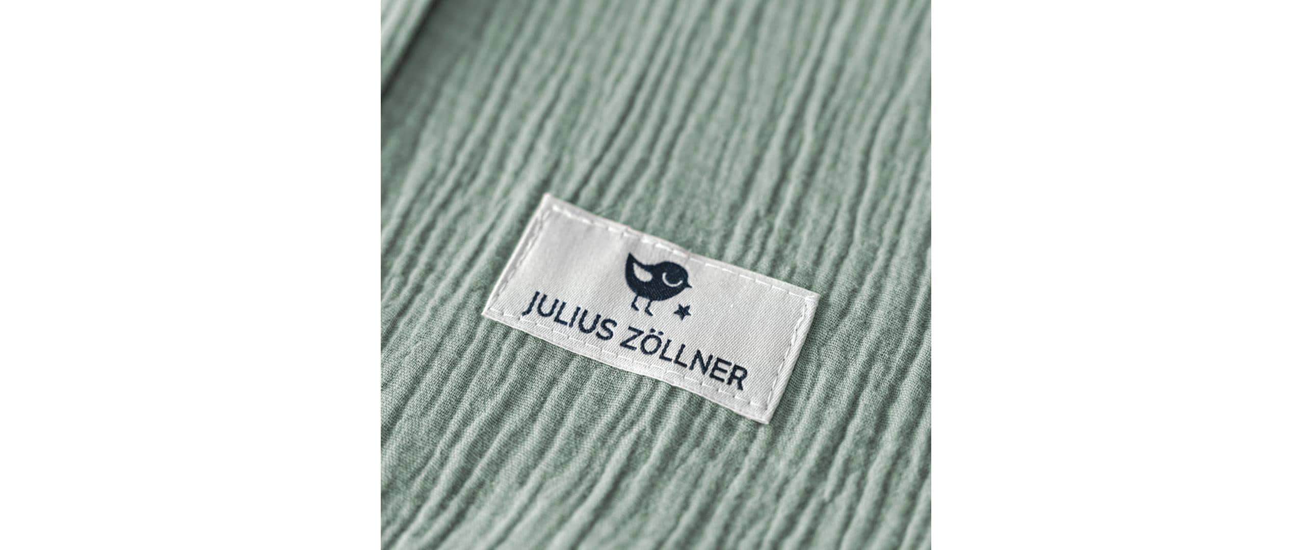 Baby-Sommerschlafsack Musselin Grün Gr. 90Schlafsack für warme Sommernächte