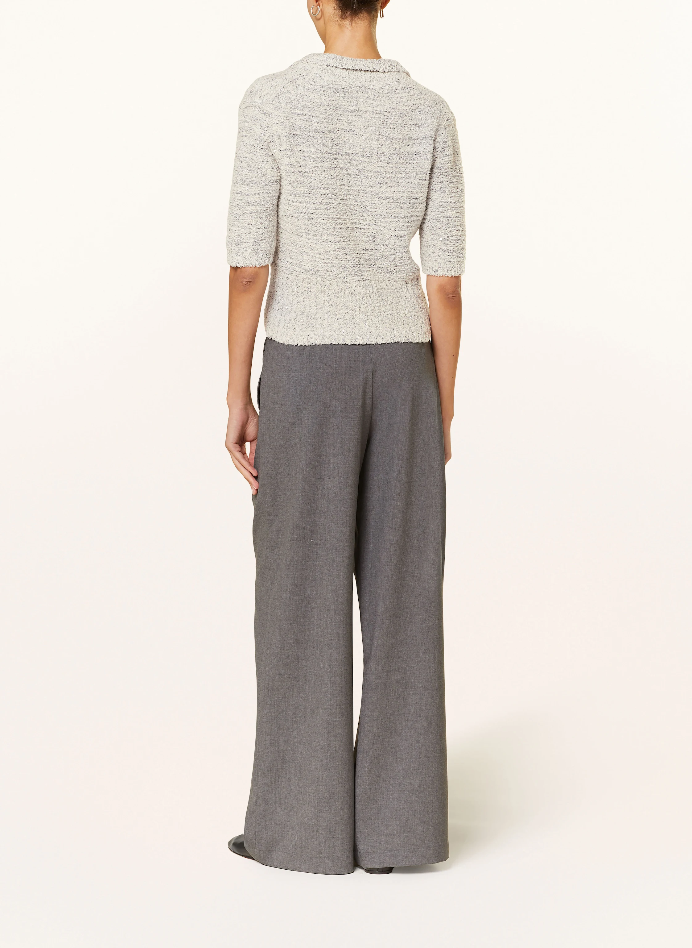 FABIANA FILIPPI Strickshirt mit Schmucksteinen