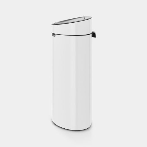 Touch Bin New afvalemmer, 40 liter, kunststof binnenemmer - White