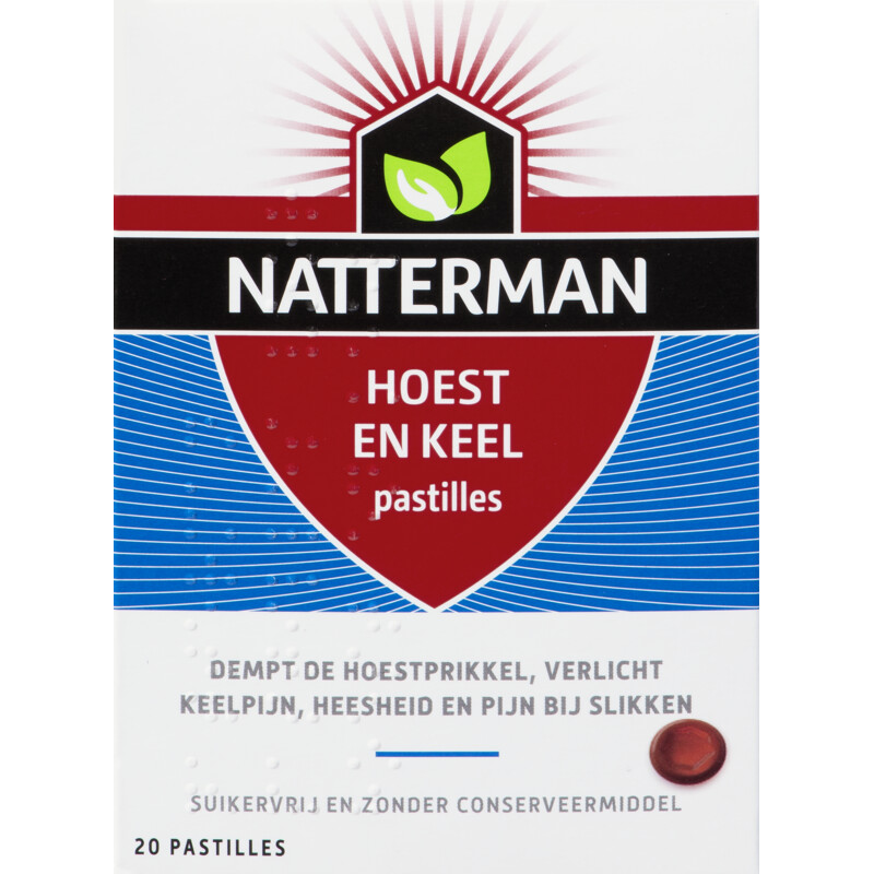 Natterman Hoest en keel pastilles
