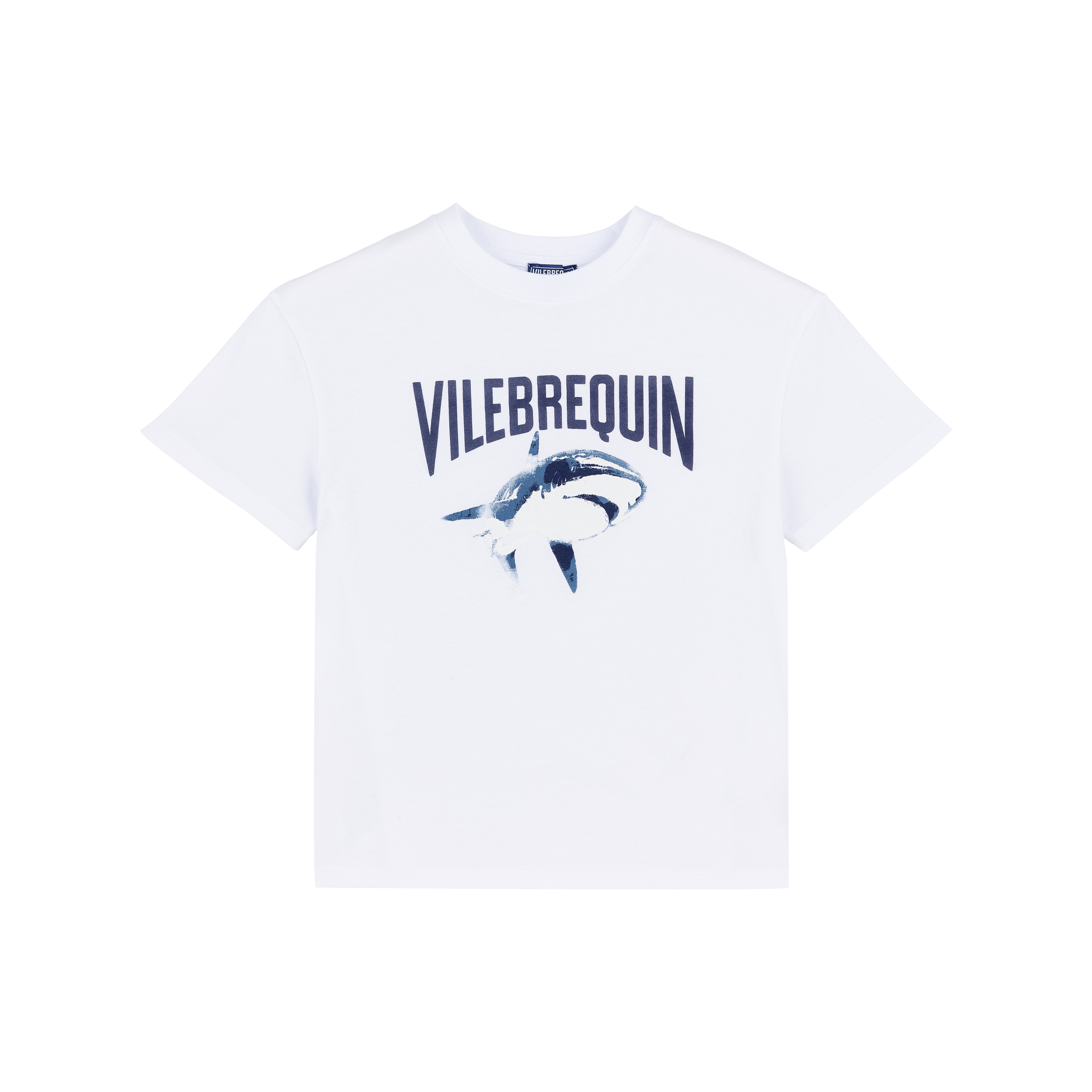 T-shirt en Coton Organique Garçon Requins en Gomme