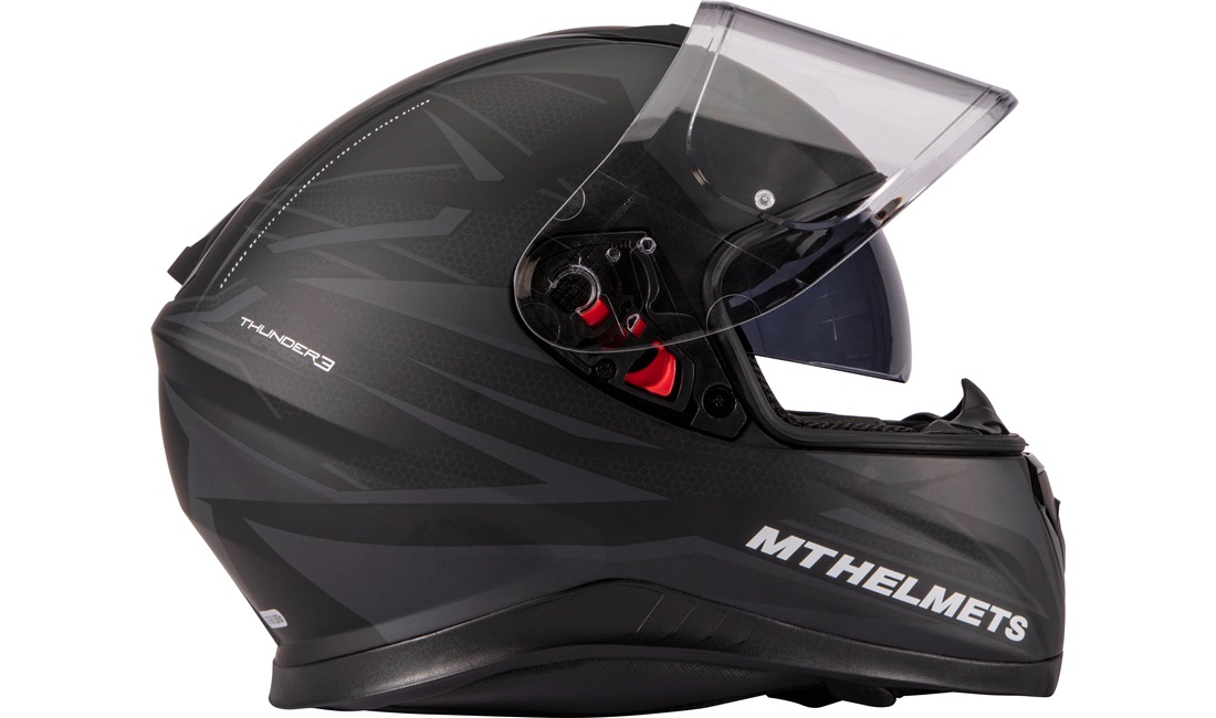Styrthjelm fullface m/solbrille MT Thunder3 SV Effect mat str. M