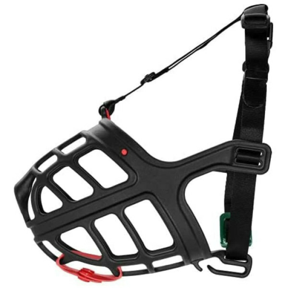 Muselière albury noir taille 4 (7 cm) (33 cm) (69 cm)