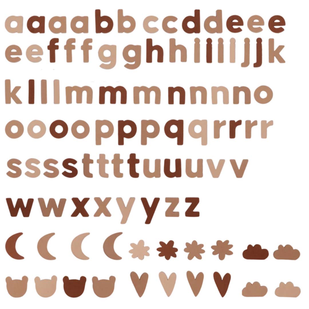 Vanpauline magneten foam letters en figuren - 95st