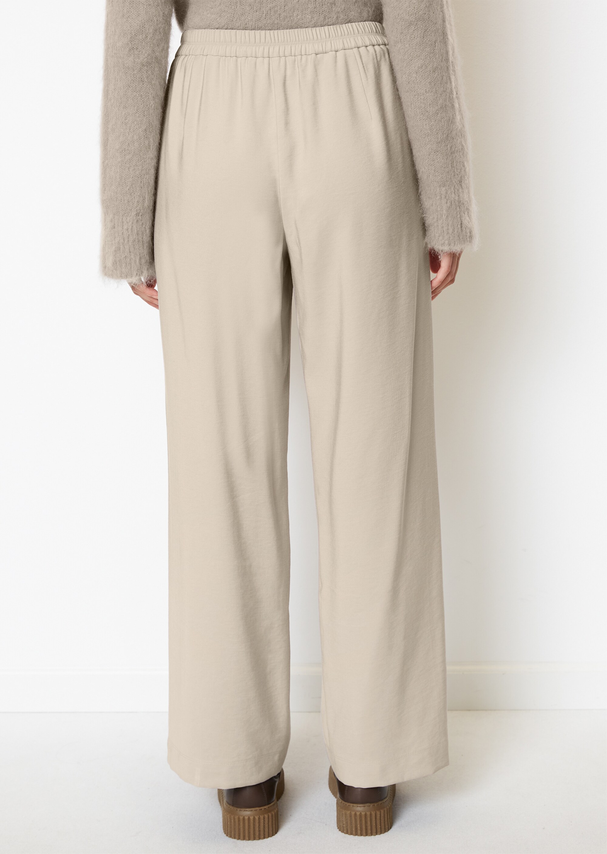 Wide Leg Pants mit Gummibund aus LENZING™ ECOVERO™